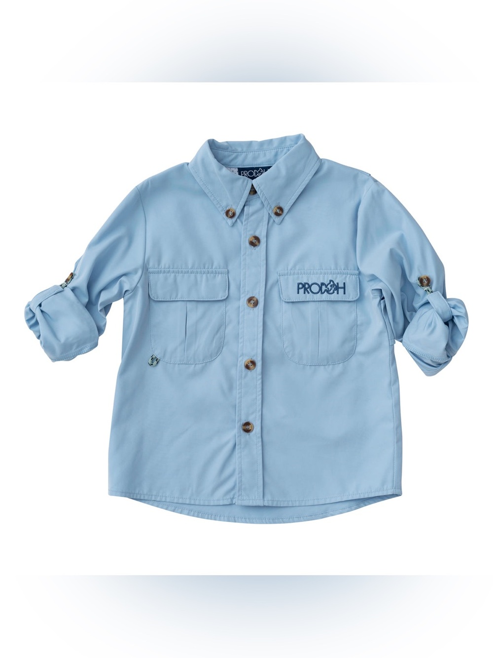 NWT Prodoh kid’s founders fishing shirt pale blue 3T